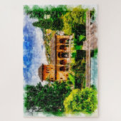 Palacio del Partal, Alhambra, Granada, Spanje. Legpuzzel (Verticaal)