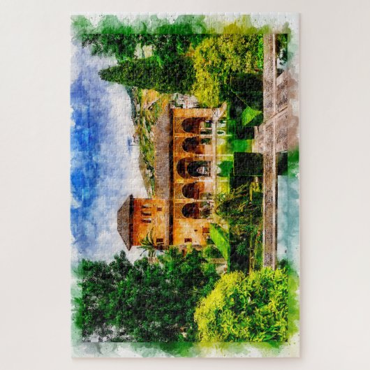 Palacio del Partal, Alhambra, Granada, Spanje. Legpuzzel (Verticaal)