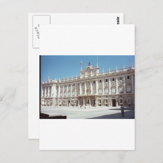 Palacio Real, Madrid Briefkaart (Voorkant / Achterkant)