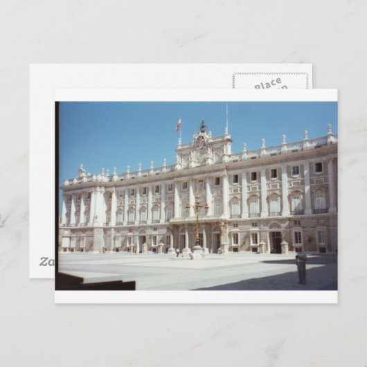 Palacio Real, Madrid Briefkaart (Voorkant / Achterkant)