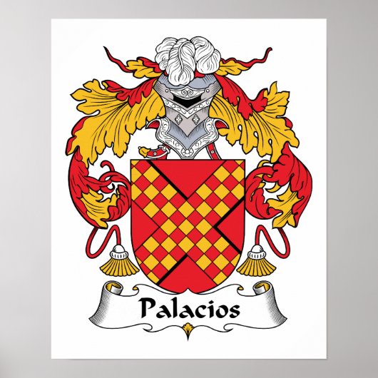 Palacios Family Crest Poster (Voorkant)