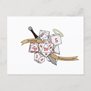 Paladin Dice Design Aankondigingskaart