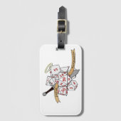 Paladin Dice Design Bagagelabel (Voorkant (verticaal))