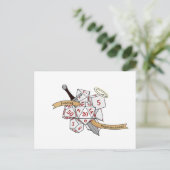 Paladin Dice Design Briefkaart (Staand voorkant)