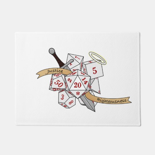 Paladin Dice Design Deurmat (Voorkant)