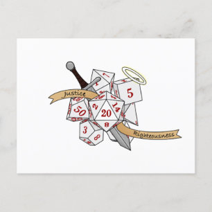 Paladin Dice Design Feestdagenkaart