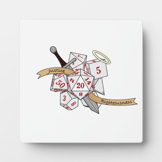 Paladin Dice Design Fotoplaat (Voorkant)
