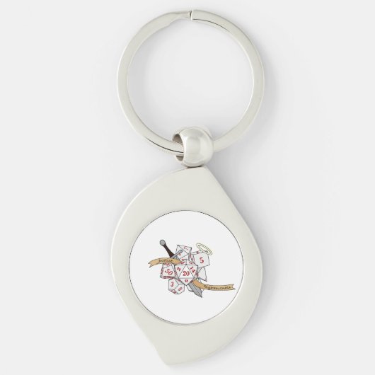 Paladin Dice Design Sleutelhanger (Voorkant)