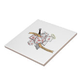 Paladin Dice Design Tegeltje (Zijkant)