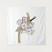 Paladin Dice Design Wandkleed (Voorkant (horizontaal))