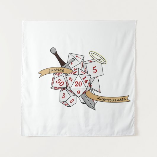 Paladin Dice Design Wandkleed (Voorkant)