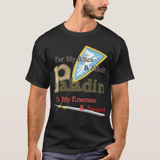 Paladin RPG Class Shirt (Voorkant)