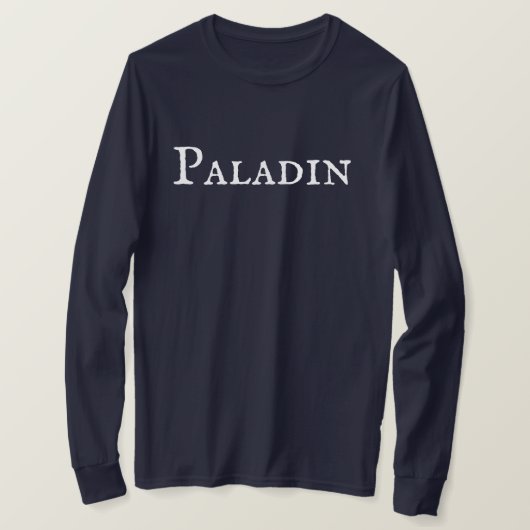 "Paladin" RPG Tafelblad Games Mannen T-shirt (Design voorkant)