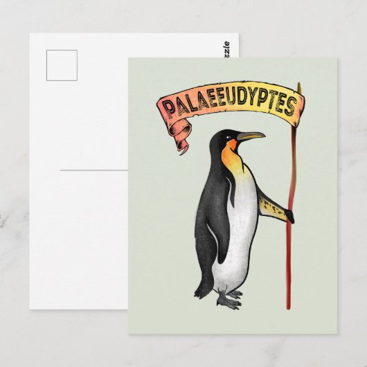 Palaeudyptes Uitgestorven Pinguïn Briefkaart (Voorkant / Achterkant)