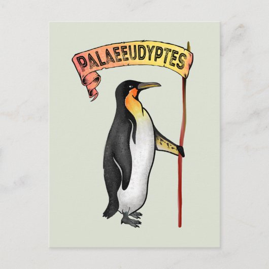 Palaeudyptes Uitgestorven Pinguïn Briefkaart (Voorkant)