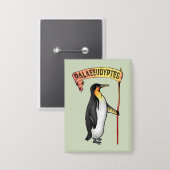 Palaeudyptes Uitgestorven Pinguïn Button (Voorkant / Achterkant)