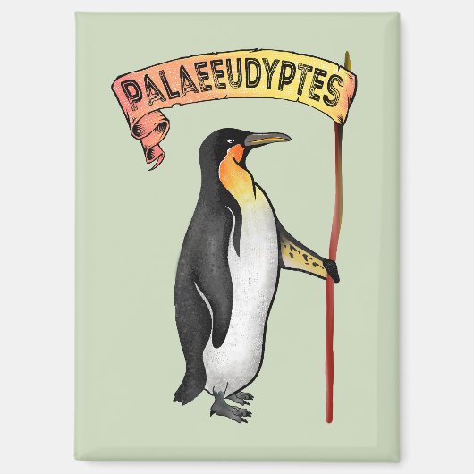 Palaeudyptes Uitgestorven Pinguïn Magneet (Voorkant)