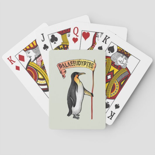 Palaeudyptes Uitgestorven Pinguïn Pokerkaarten (Achterkant)