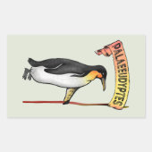 Palaeudyptes Uitgestorven Pinguïn Rechthoekige Sticker (Voorkant)