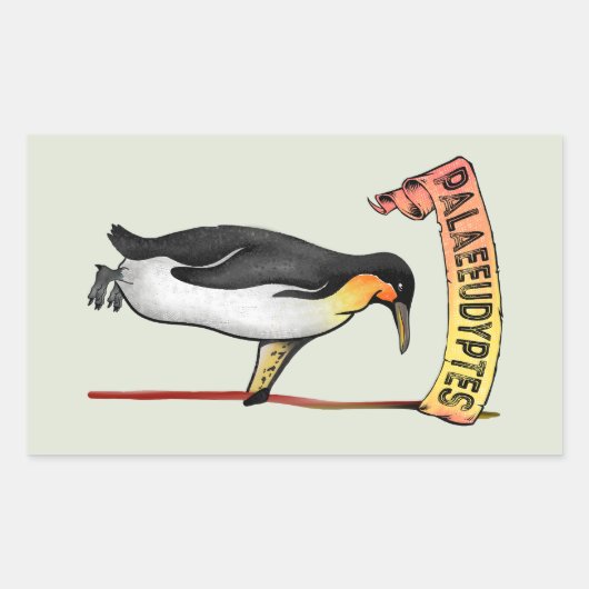 Palaeudyptes Uitgestorven Pinguïn Rechthoekige Sticker (Voorkant)
