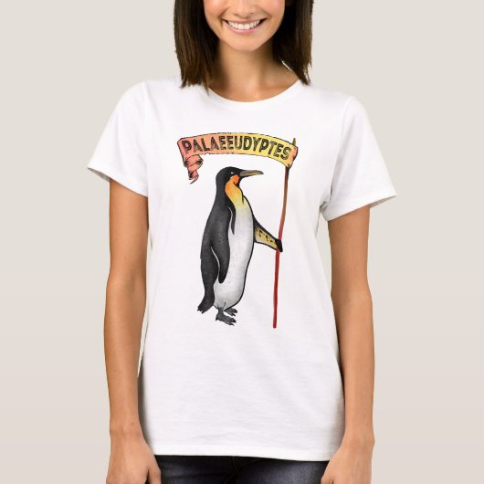 Palaeudyptes Uitgestorven Pinguïn T-shirt (Voorkant)