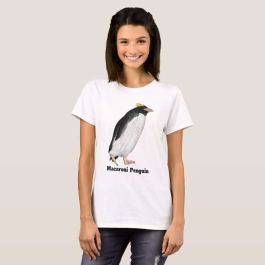 Palaeudyptes Uitgestorven Pinguïn T-shirt (Voorkant volledig)