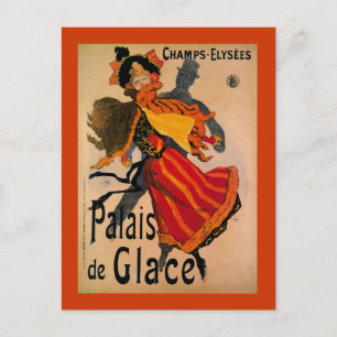Palais de Glace, 1896 Art Nouveau Advertisement Briefkaart