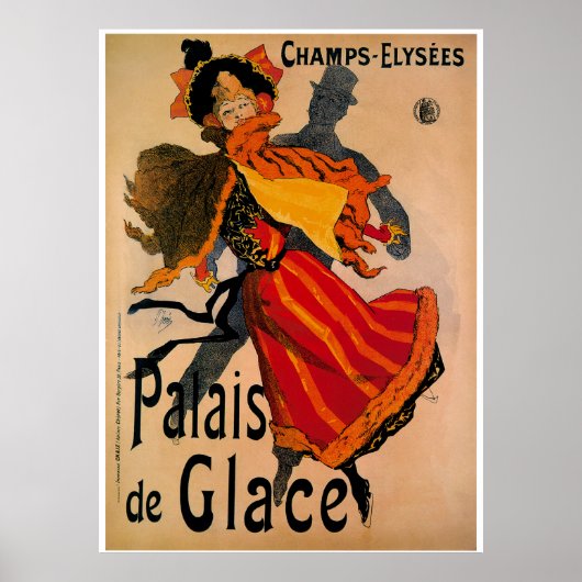 Palais de Glace, 1896 Art Nouveau Advertisement Poster (Voorkant)