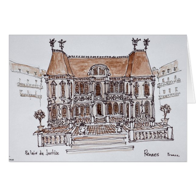 Palais de Justice Courthouse | Rennes, Bretagne (Voorkant Horizontaal)
