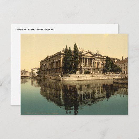 Palais de Justice, Gent, België Briefkaart (Voorkant / Achterkant)