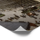 Palais de la Bourse, Lyon 1900, Antiek Frankrijk Poster (Hoek)