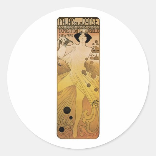 Palais de le Danse Ronde Sticker (Voorkant)