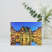 Palais de l'Ile gevangenis en kanaal in de oude st Briefkaart (Staand voorkant)