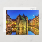 Palais de l'Ile gevangenis en kanaal in de oude st Briefkaart (Voorkant / Achterkant)