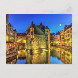 Palais de l'Ile gevangenis en kanaal in de oude st Briefkaart