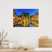 Palais de l'Ile gevangenis in de oude stad Annecy, Poster (Keuken)