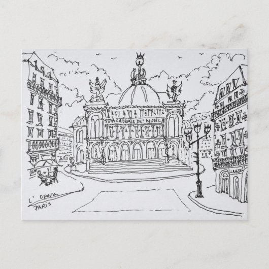 Palais Garnier Opera House | Parijs, Frankrijk Briefkaart (Voorkant)