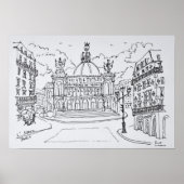 Palais Garnier Opera House | Parijs, Frankrijk Poster (Voorkant)