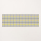 Palaka Pareau Hawaiian Check Hibiscus - Gray Yogamat (Achterkant (horizontaal))