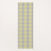 Palaka Pareau Hawaiian Check Hibiscus - Gray Yogamat (Achterkant)