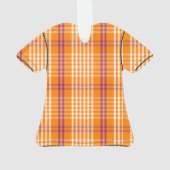 Palaka Plaid Aloha Shirt - Sinaasappel Ornament (achterkant)