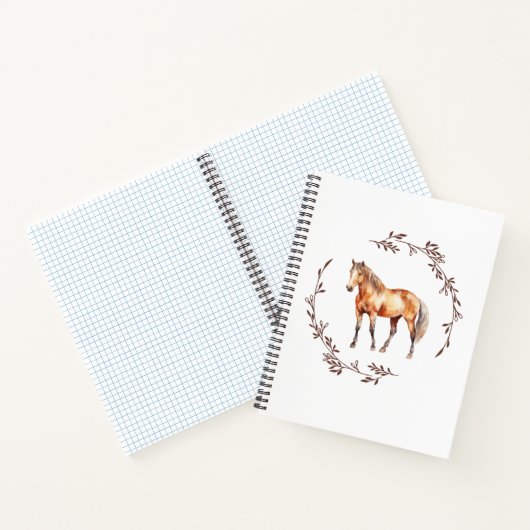 Palamino Paard Notitieboek (Binnen)
