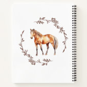 Palamino Paard Notitieboek (Achterkant)
