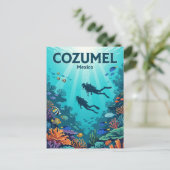 Palancar-rif, Cozumel Mexico Briefkaart (Staand voorkant)