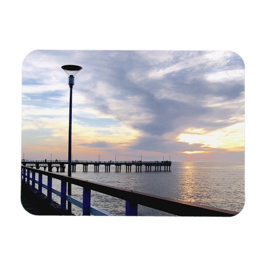 Palanga Pier Sunset, LITOUWEN - Magneet (Horizontaal)