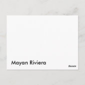 Palapas op de strand briefkaart (Achterkant)