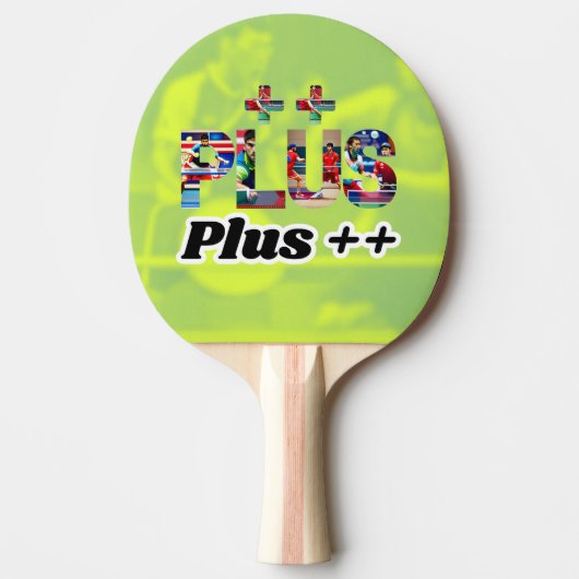 Palas de Ping Pong Plus ++ Tafeltennisbatje (Voorkant)