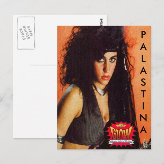 palastina Briefkaart GLOW worstelen (Voorkant / Achterkant)
