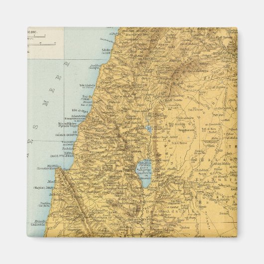 Palastina - Palestine Atlas Map Magneet (Voorkant)