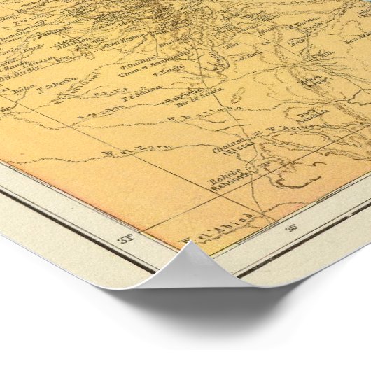 Palastina - Palestine Atlas Map Poster (Hoek)